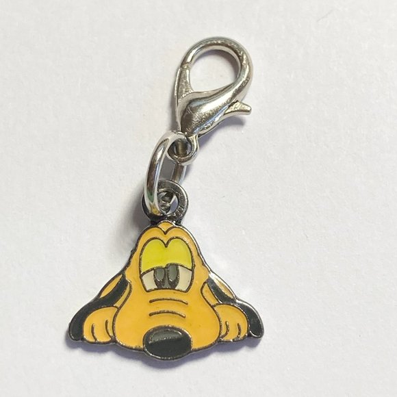 Vintage Disney Pluto Dog Charms Zipper Pull Purse Clip On for Bracelet Disneyana - Picture 6 of 10